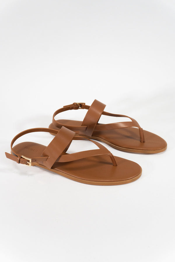 Forever21 Crisscross Toe-Loop Sandals TAN