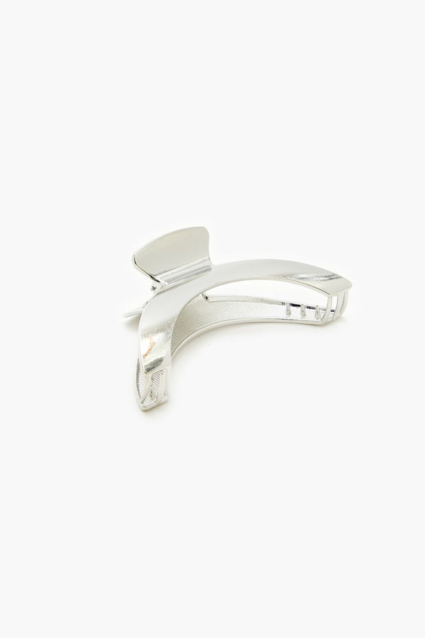 Forever21 Curved Metal Claw Hair Clip SILVER