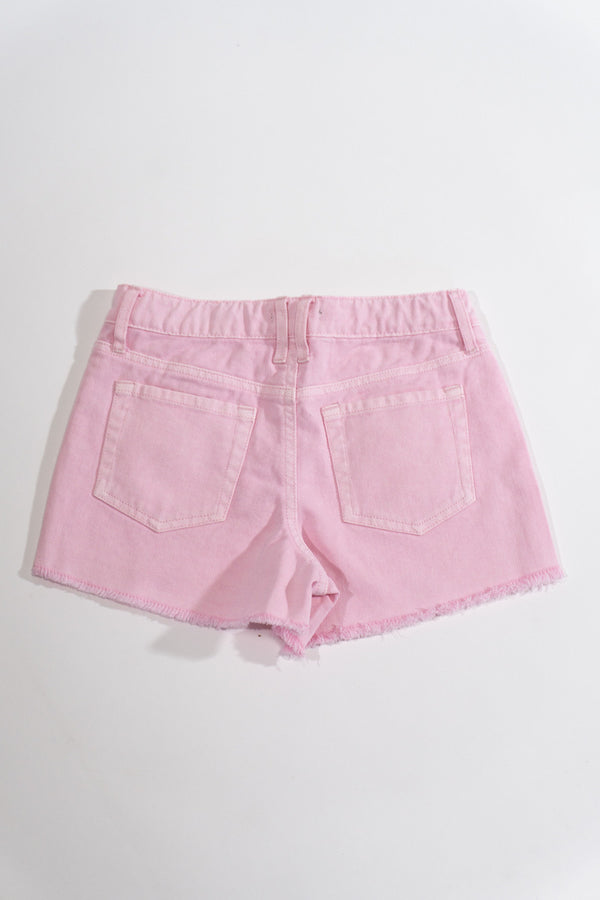 Forever21 Distressed Denim Shorts PINK