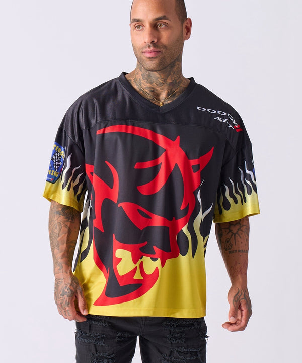 Forever21 Dodge Football Jersey - Black BLACK