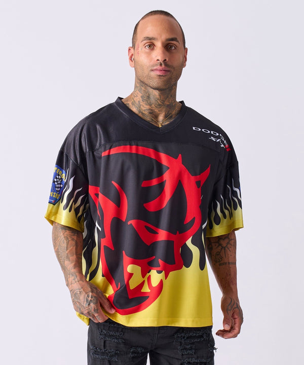 Forever21 Dodge Football Jersey - Black BLACK