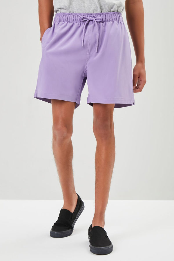 Forever21 Drawstring Swim Trunks PURPLE
