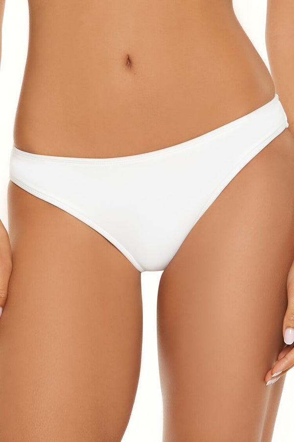 Forever21 Essentials Cheeky Bikini Bottoms WHITE