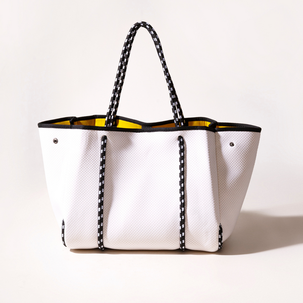 Forever21 EVERYDAY TOTE DOTTED WHITE