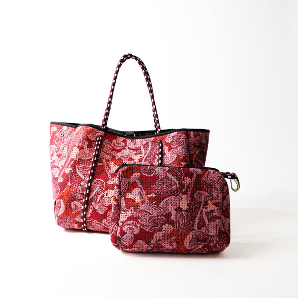 Forever21 EVERYDAY TOTE SHROOMS RED