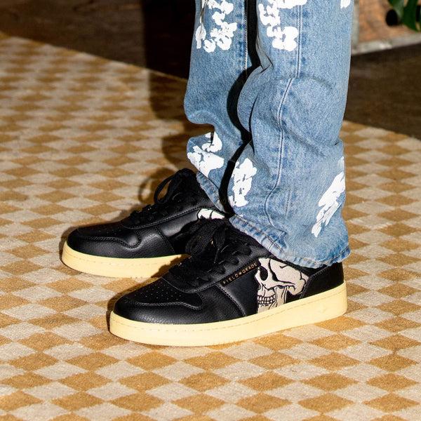 Forever21 FG-1 LOW "TRUST NO ONE" - BLACK BONE Black