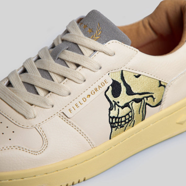 Forever21 FG-1 LOW "TRUST NO ONE" - BONE/GREY Beige