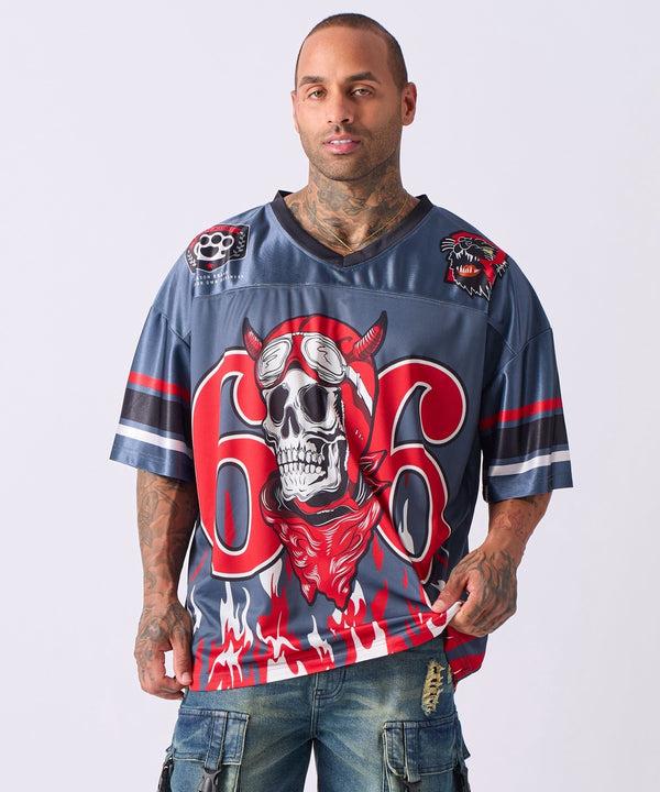 Forever21 Football Jersey 66 - Grey GREY