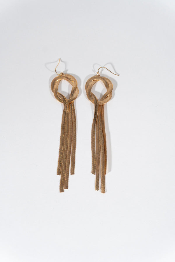 Forever21 Gold Loop Cascade Dangle Earrings GOLD