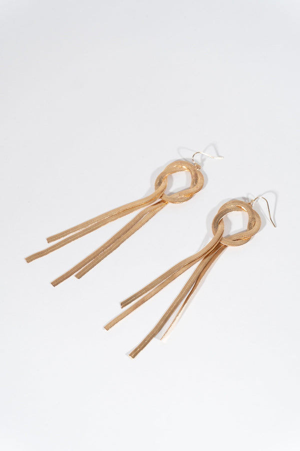 Forever21 Gold Loop Cascade Dangle Earrings GOLD