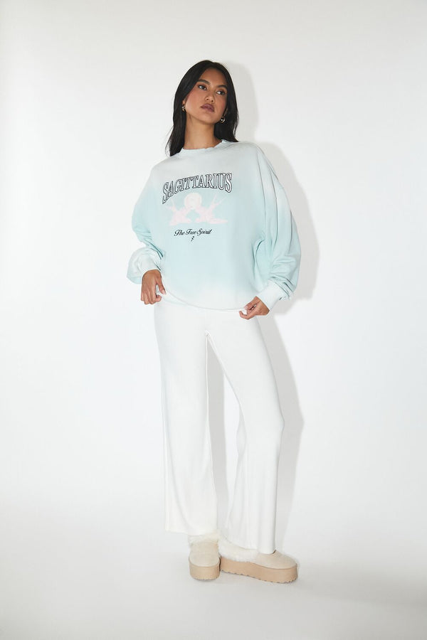 Forever21 High-Rise Wide-Leg Pants IVORY