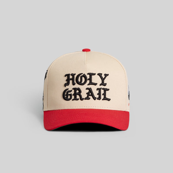 Forever21 HOLY GRAIL SAND RED TWILL TRUCKER Beige