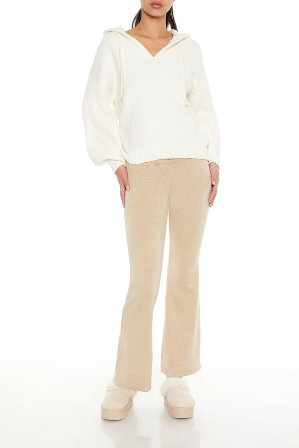 Forever21 Hooded Drop-Sleeve Sweater EGRET