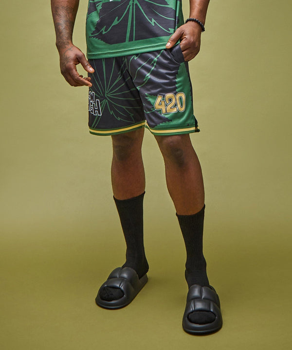 Forever21 How High Basketball Short - Black BLACK