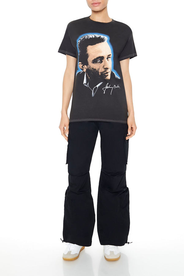 Forever21 Johnny Cash Graphic Tee CHARCOAL/MULTI
