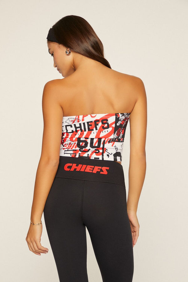 Forever21 Kansas City Chiefs Tube Top WHITE/RED