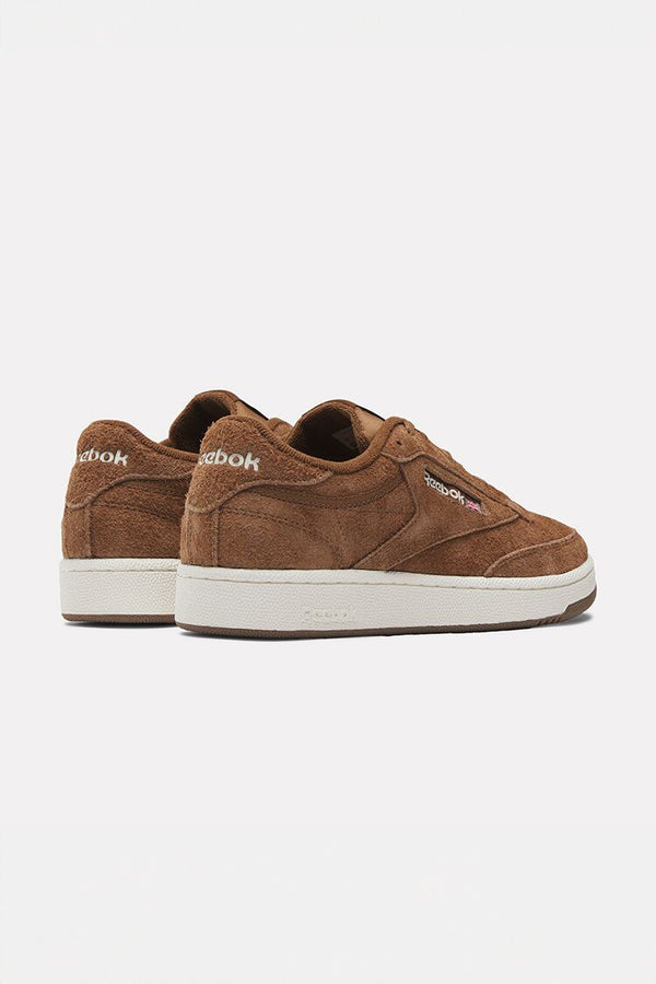Forever21 Men Reebok Club C 85 Shoes BROWN/WHITE