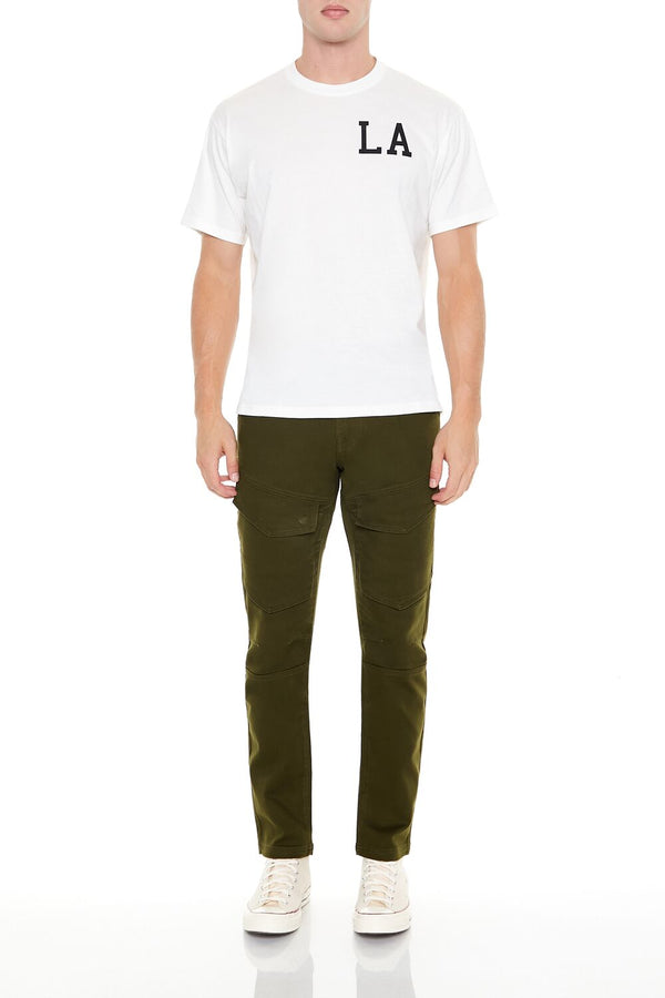 Forever21 Mid-Rise Skinny Cargo Jeans OLIVE