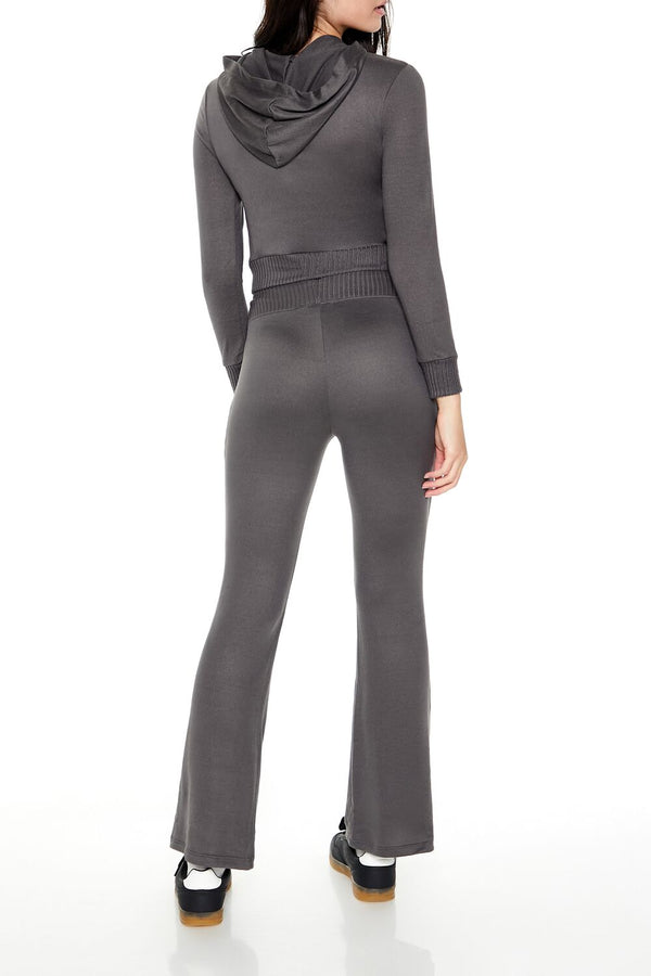 Forever21 Mid-Rise Straight-Leg Pants BLACK