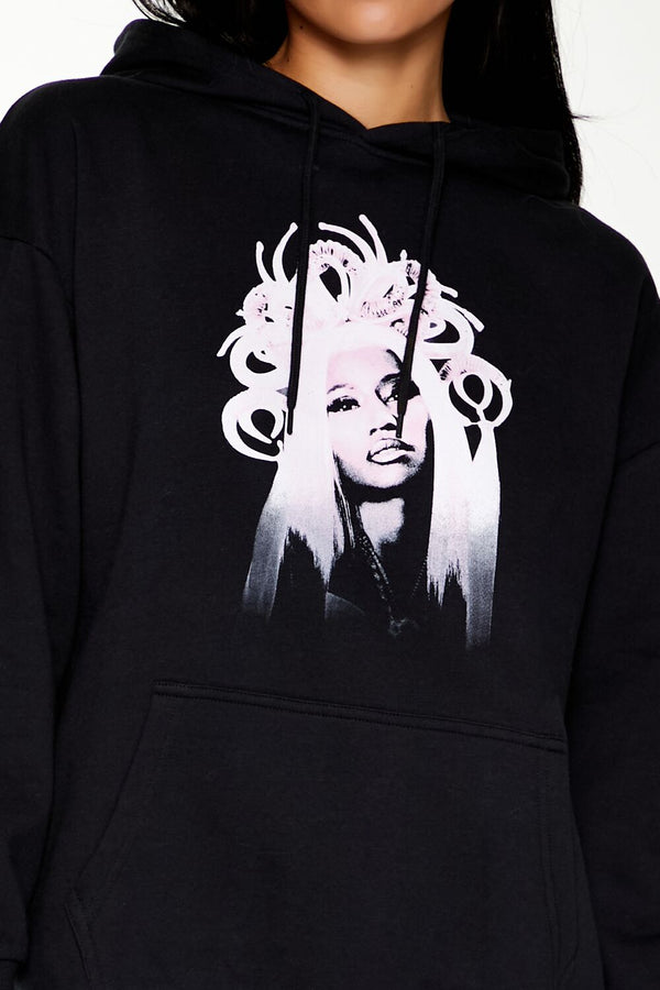 Forever21 Nicki Minaj Graphic Hoodie BLACK/MULTI