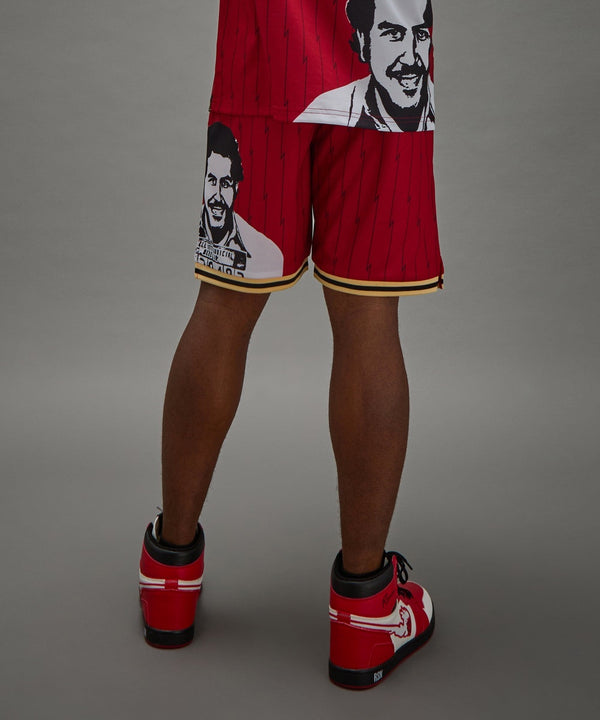 Forever21 Pablo Basketball Shorts - Red RED