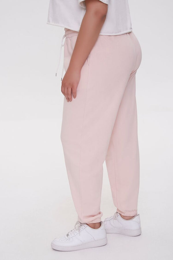 Forever21 Plus Size Fleece Joggers ROSE