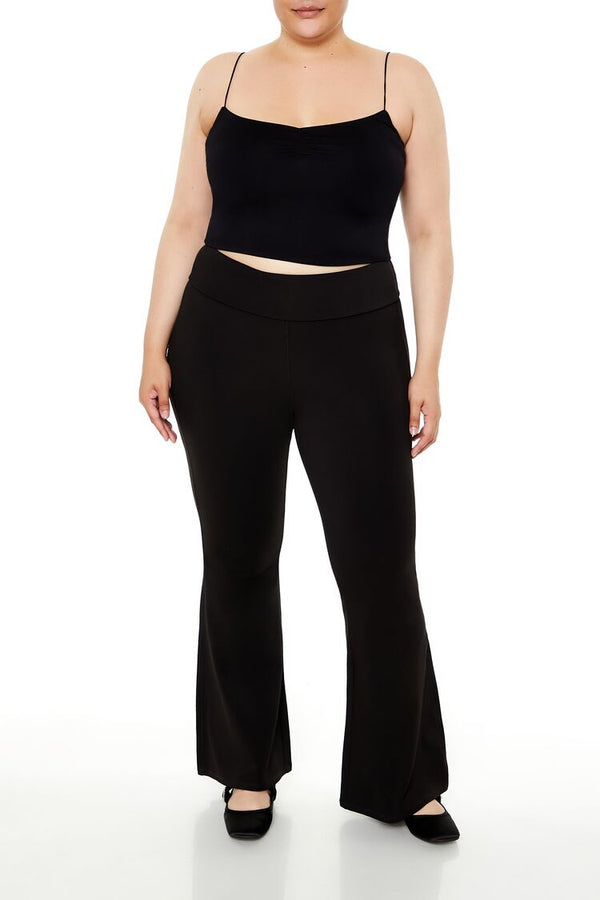 Forever21 Plus Size Seamless Cropped Cami BLACK