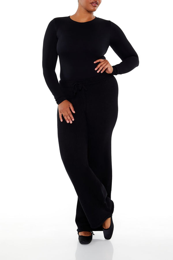 Forever21 Plus Size Seamless Thong Bodysuit BLACK