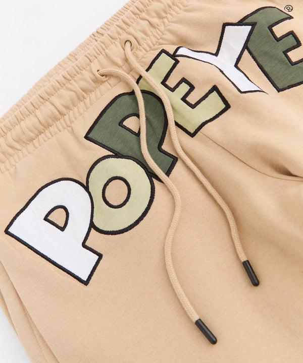 Forever21 Popeye Applique Short - Tan TAN