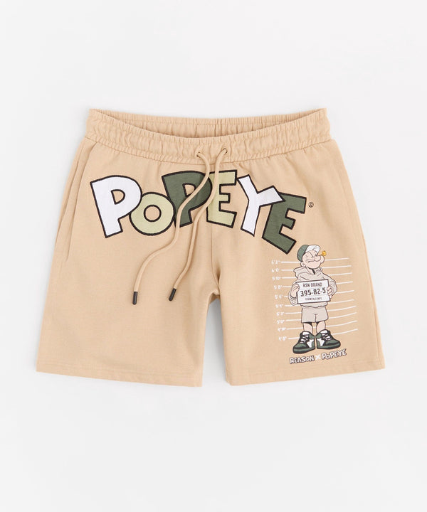 Forever21 Popeye Applique Short - Tan TAN