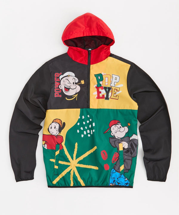 Forever21 Popeye Power Anorak Jacket MULTI