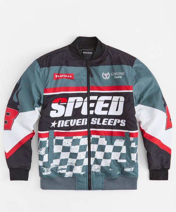 Forever21 Racing Jacket - Black BLACK