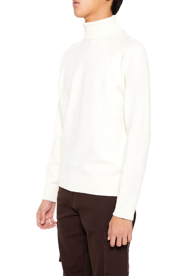 Forever21 Raglan Turtleneck Sweater CREAM