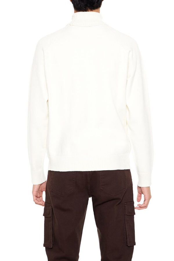 Forever21 Raglan Turtleneck Sweater CREAM