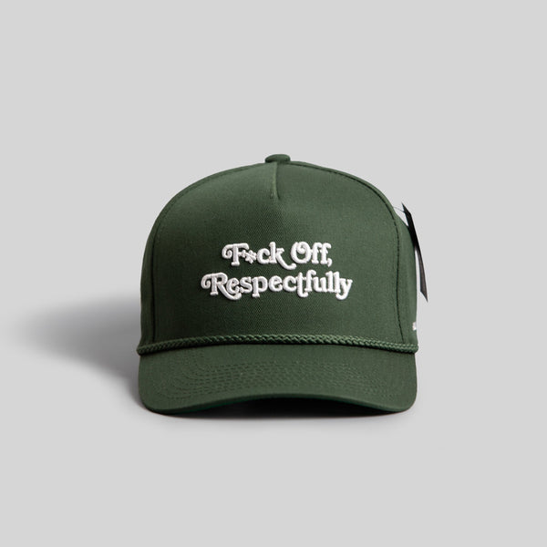 Forever21 RESPECTFULLY FG GREEN TRUCKER HAT Green