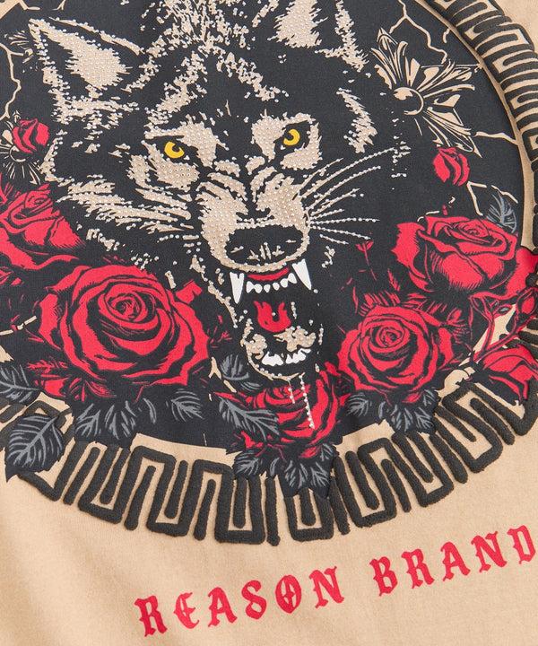 Forever21 Rhinestone Short Sleeve Tee - Khaki KHAKI