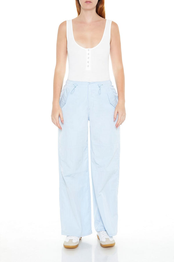 Forever21 Ribbed Knit Tank Bodysuit WHITE