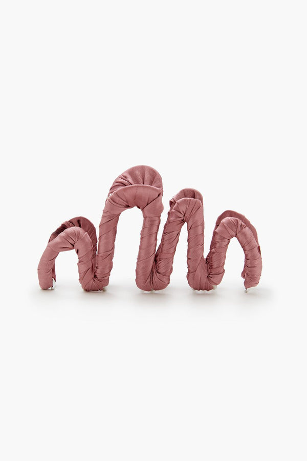 Forever21 Ribbon-Wrapped Claw Hair Clip PINK