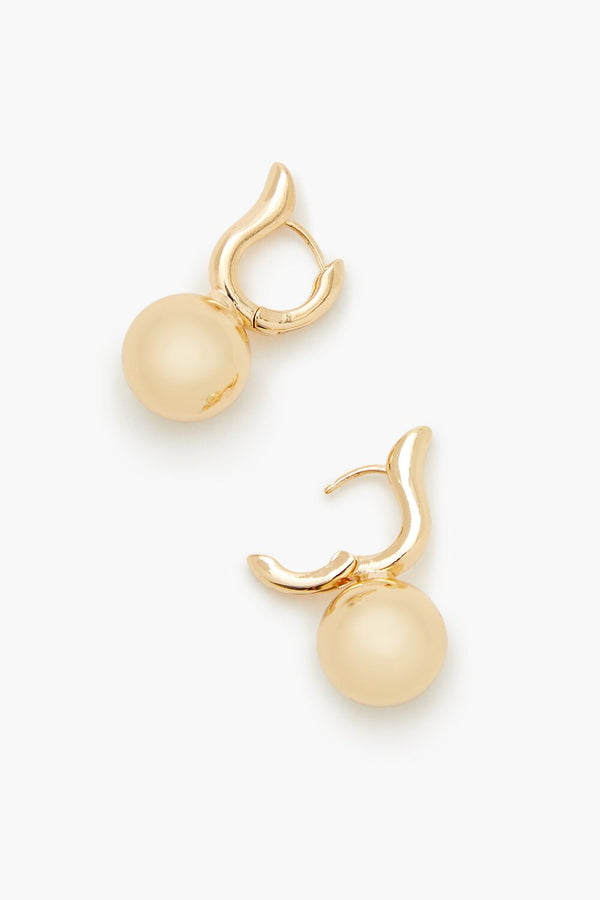 Forever21 Round Huggie Hoop Earrings GOLD