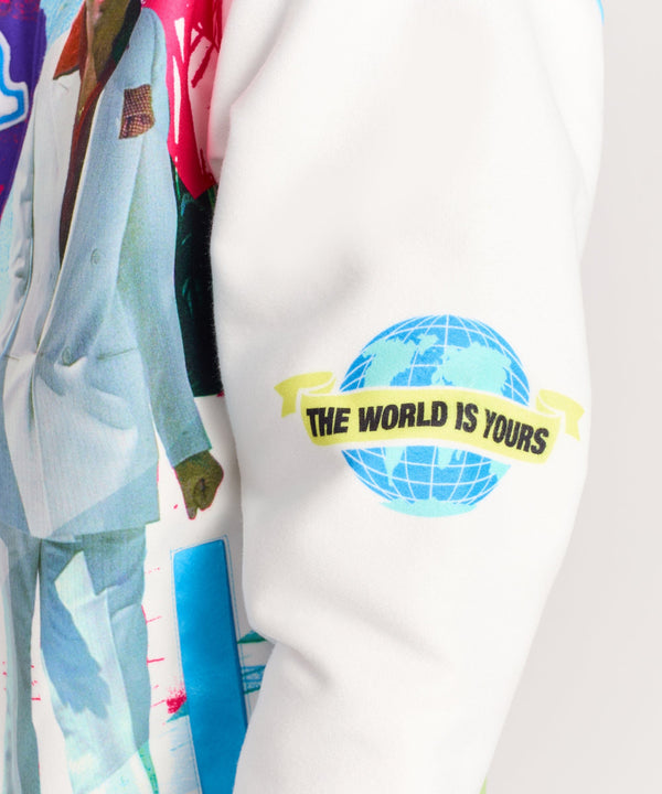 Forever21 Scarface Retro Varsity Jacket - Blue BLUE