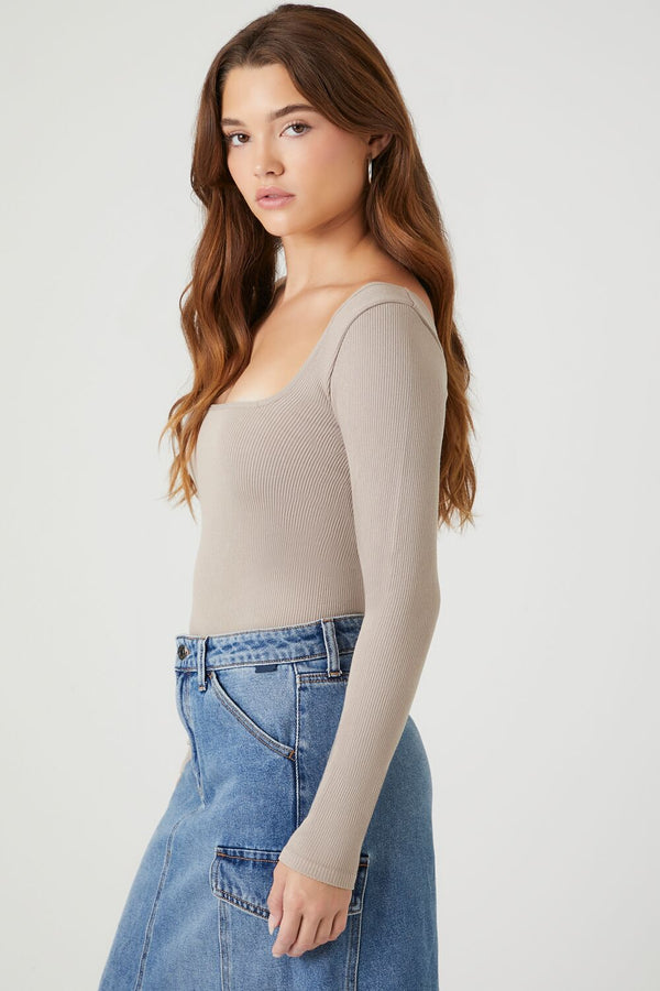 Forever21 Seamless Fitted Bodysuit GOAT