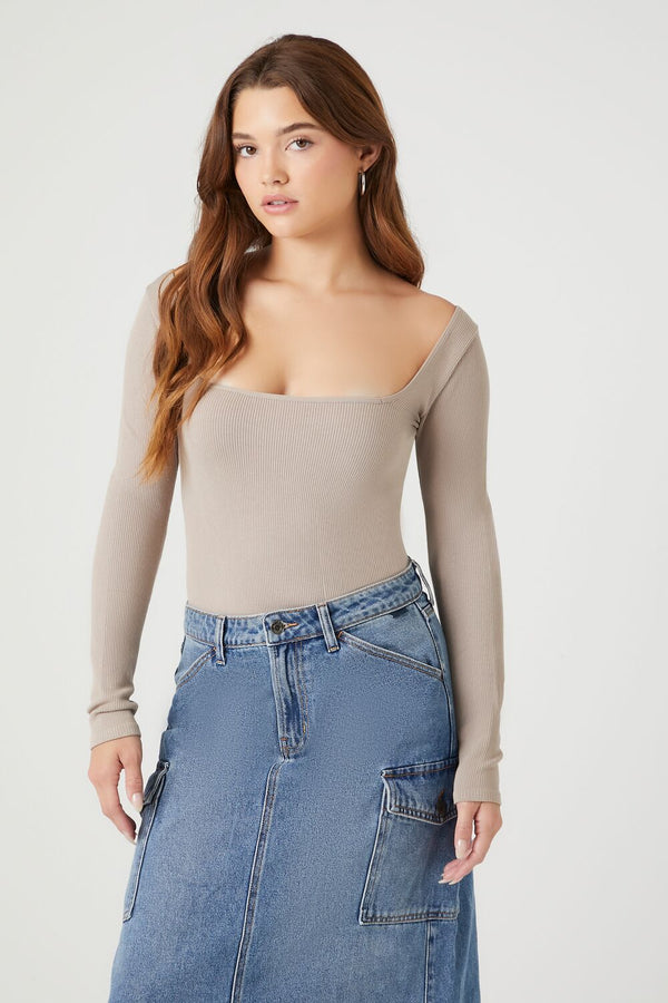 Forever21 Seamless Fitted Bodysuit GOAT