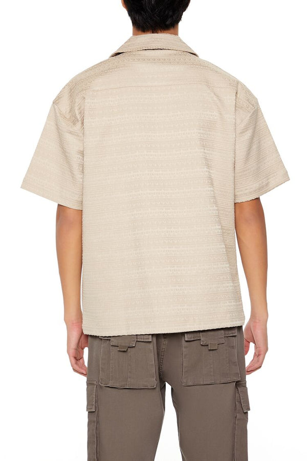 Forever21 Striped Drop-Sleeve Shirt TAUPE