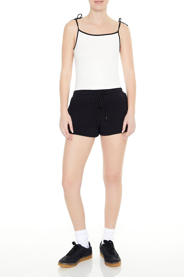 Forever21 Tie-Strap Ringer Cami WHITE/MULTI