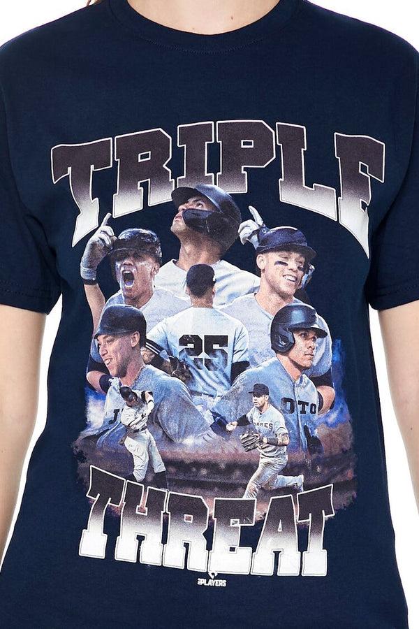 Forever21 Triple Threat MLB Graphic Tee NAVY/MULTI
