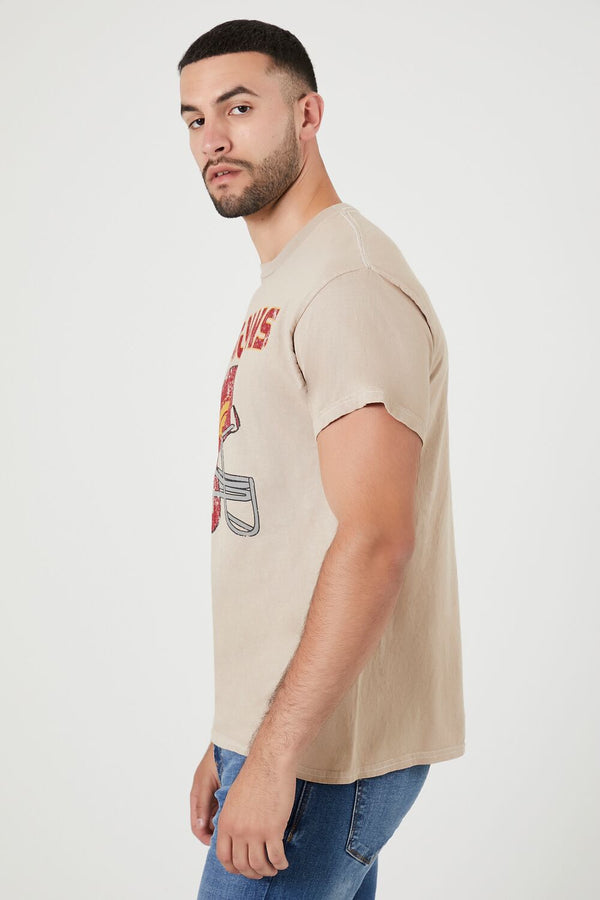 Forever21 Trojans Graphic Tee TAUPE/MULTI