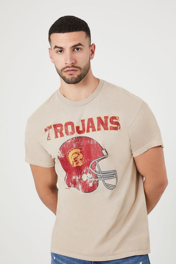 Forever21 Trojans Graphic Tee TAUPE/MULTI
