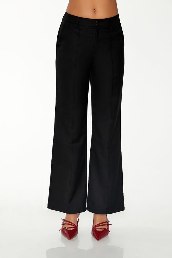 Forever21 Twill Cutout Vest & Pants Set BLACK