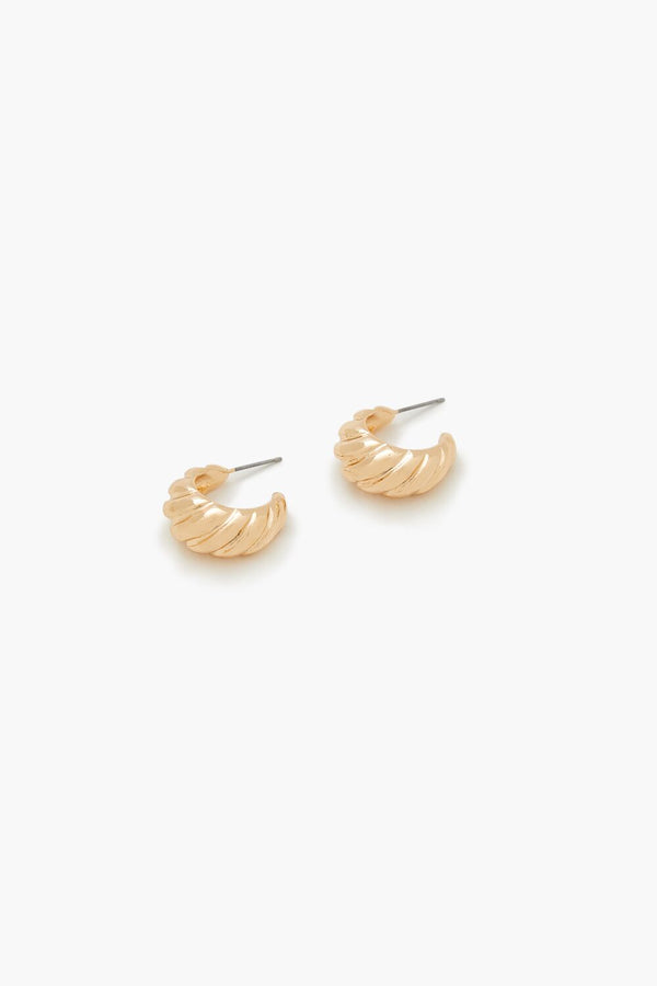 Forever21 Twisted Hoop Earrings GOLD