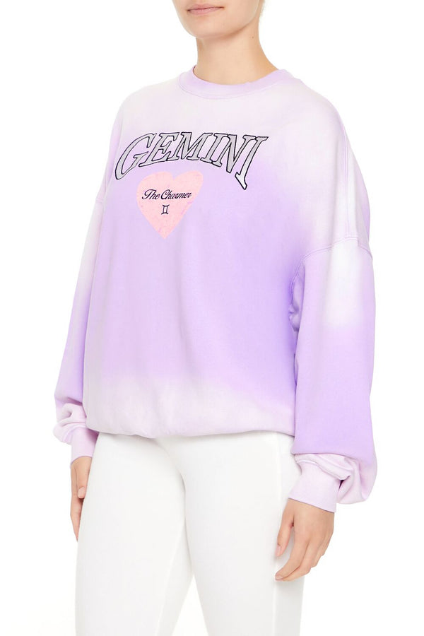 Forever21 Gemini The Charmer Pullover LAVENDER/MULTI